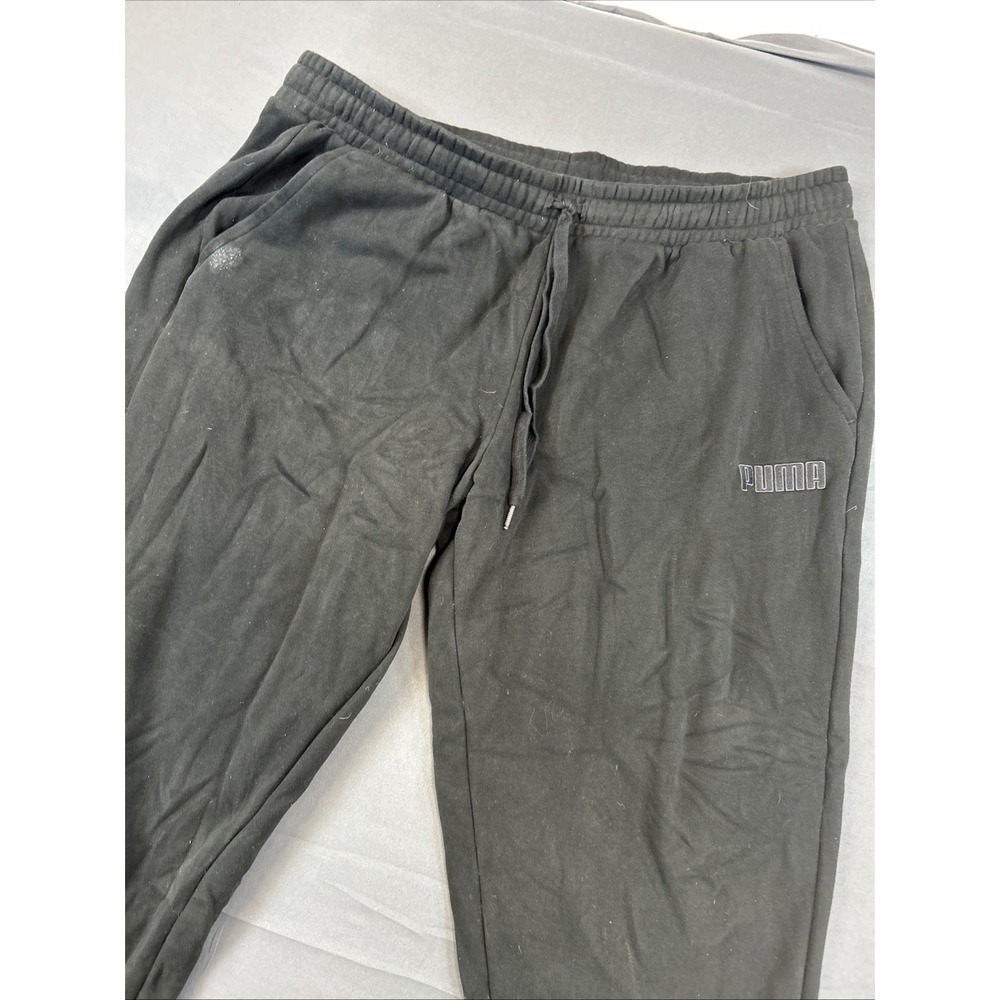 Puma Sweatpants Mens XXL Black Fleece Lined Jogger Tapered Activewear Performanc